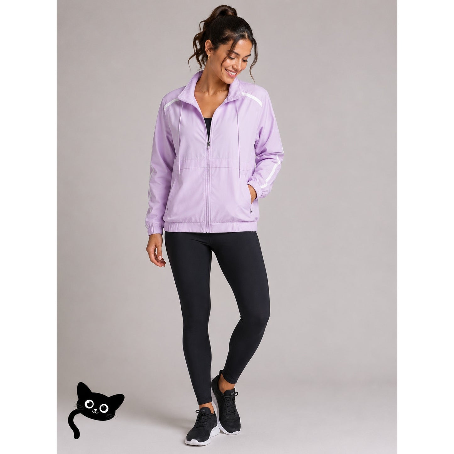 NWT Adidas W 3S Train Climalite Jacket Aero Pink Lilac Zip Front Windbreaker S