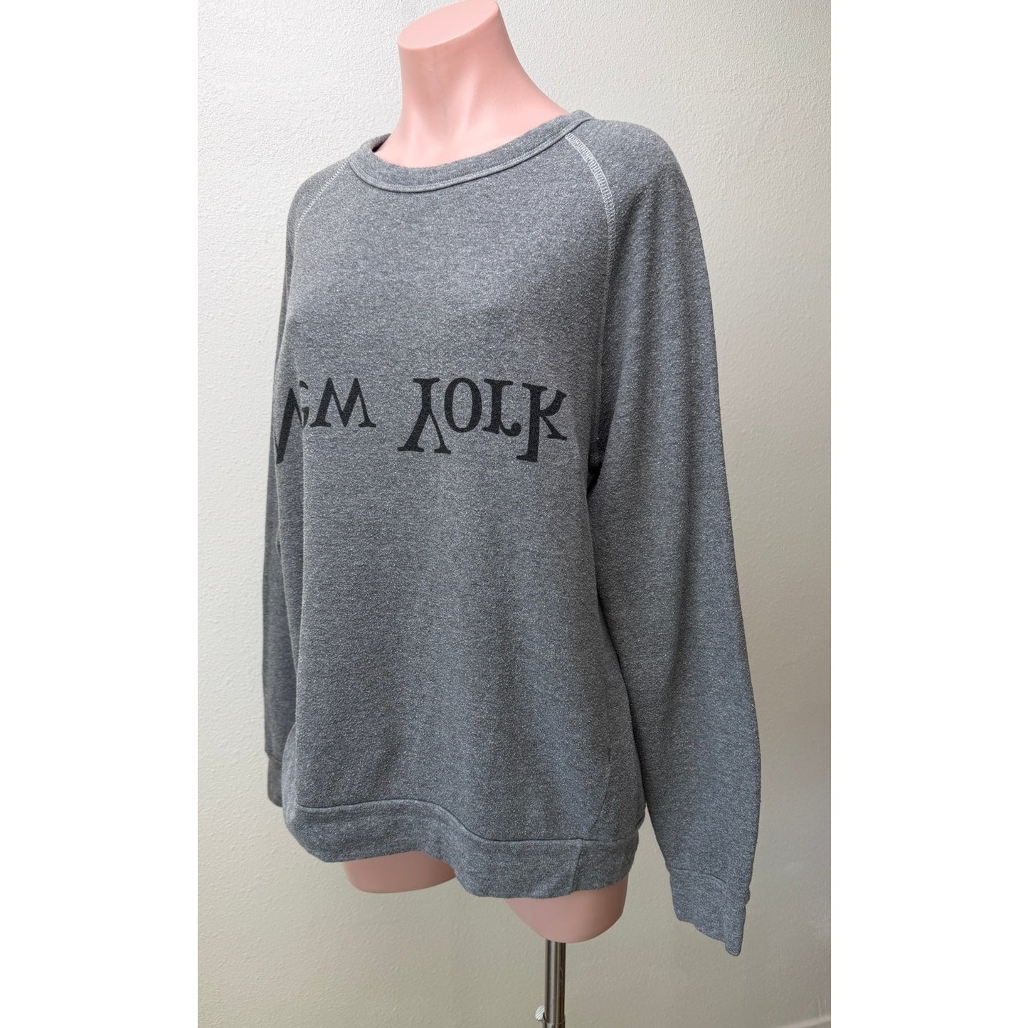 Assembly New York Gray Logo Sweatshirt Womens M