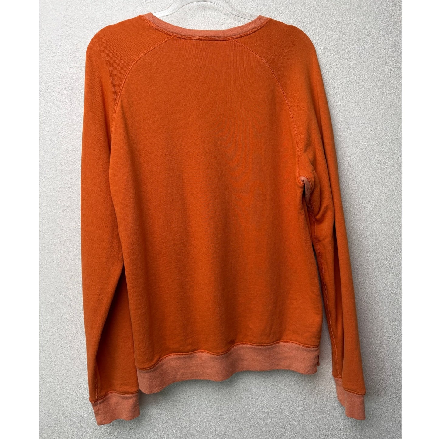 FRAME Burnt Orange Crewneck Sweatshirt Slim Raglan Pullover Women's M
