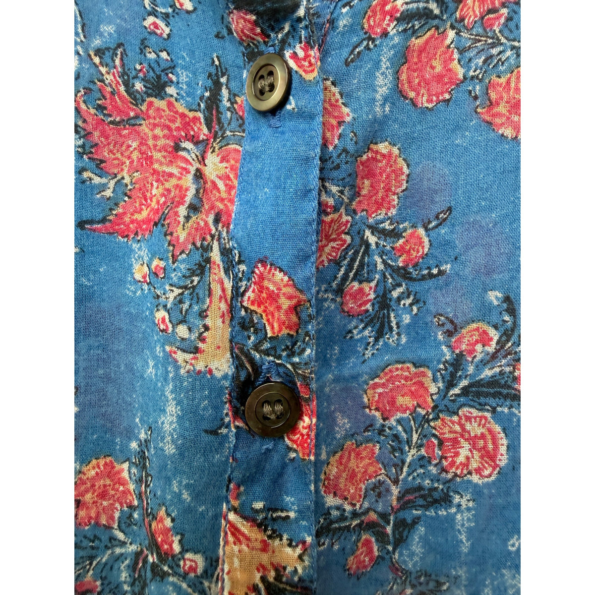 Isabel Marant Etoile Blue Floral Blouse Women FR 38/ US 6