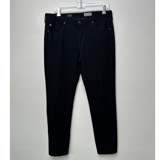 AG Adriano Goldschmied Black The Prima Mid Rise Cigarette Denim Jeans 31