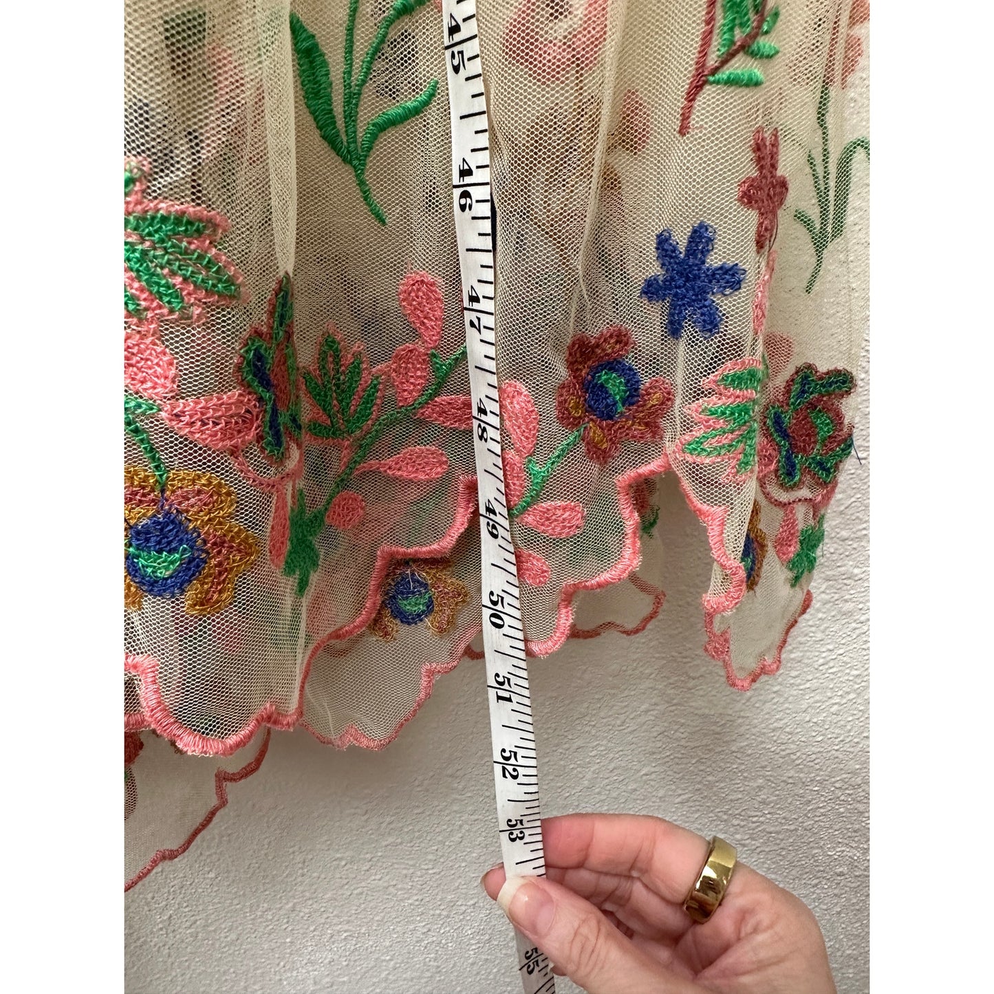 NWT BL-NK Women Coverup Multicolor One Size Sheer Duster