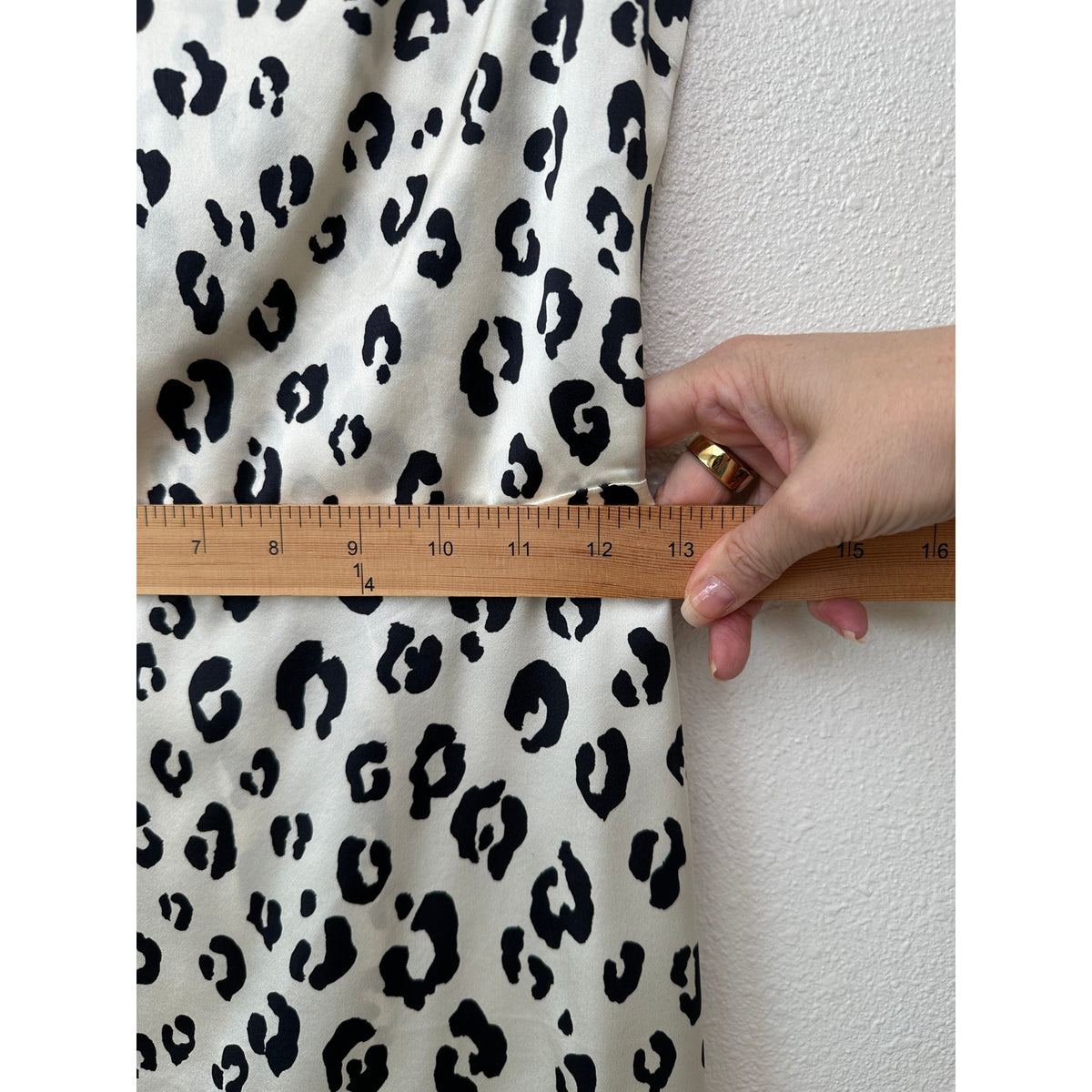 Reformation Silk Cheetah Print Slip Mini Dress Cream/Black Women’s 4