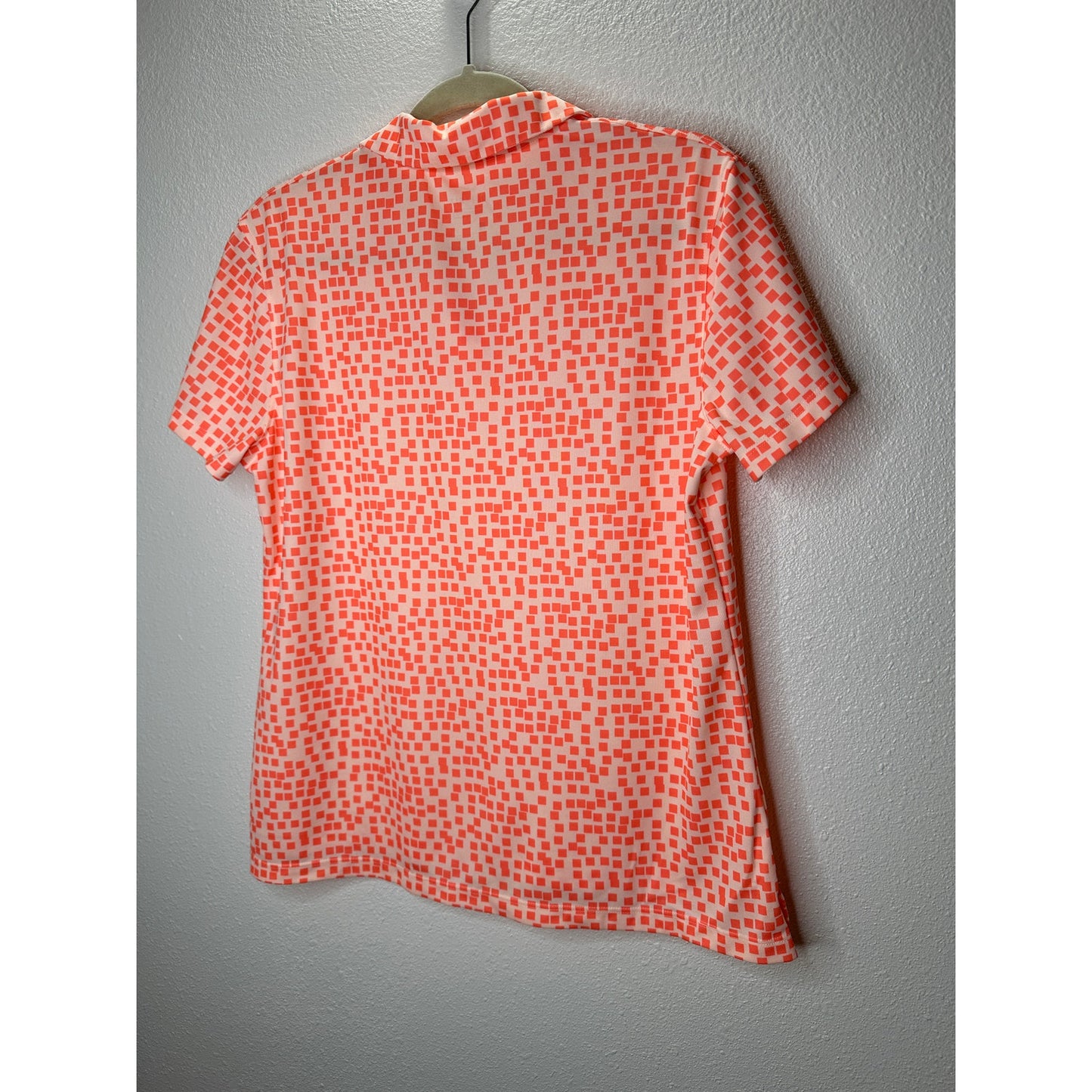 Nike Peach & Cream Breathe Golf Dry-Fit Polo Shirt L