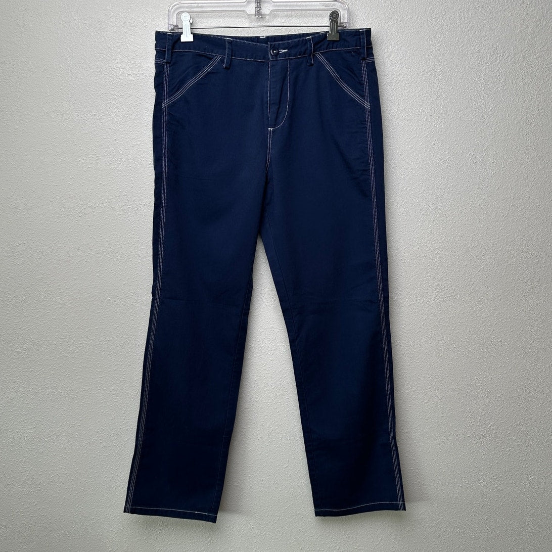 NWT G1 Goods Paper Boy Pant Navy Work Jeans Women’s Size 10 Straight