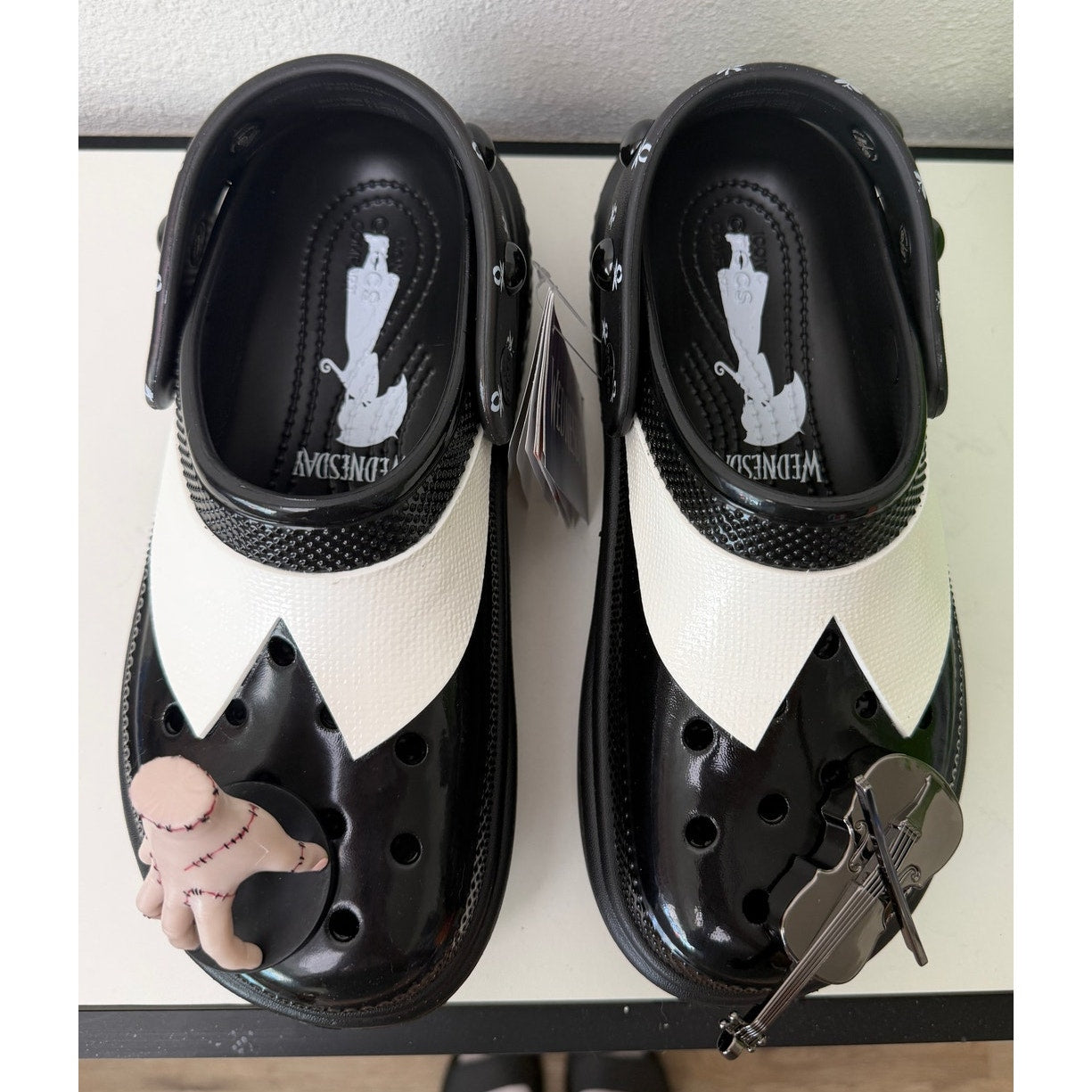 NWT Crocs x Wednesday Stomp Clog Black Womens 7