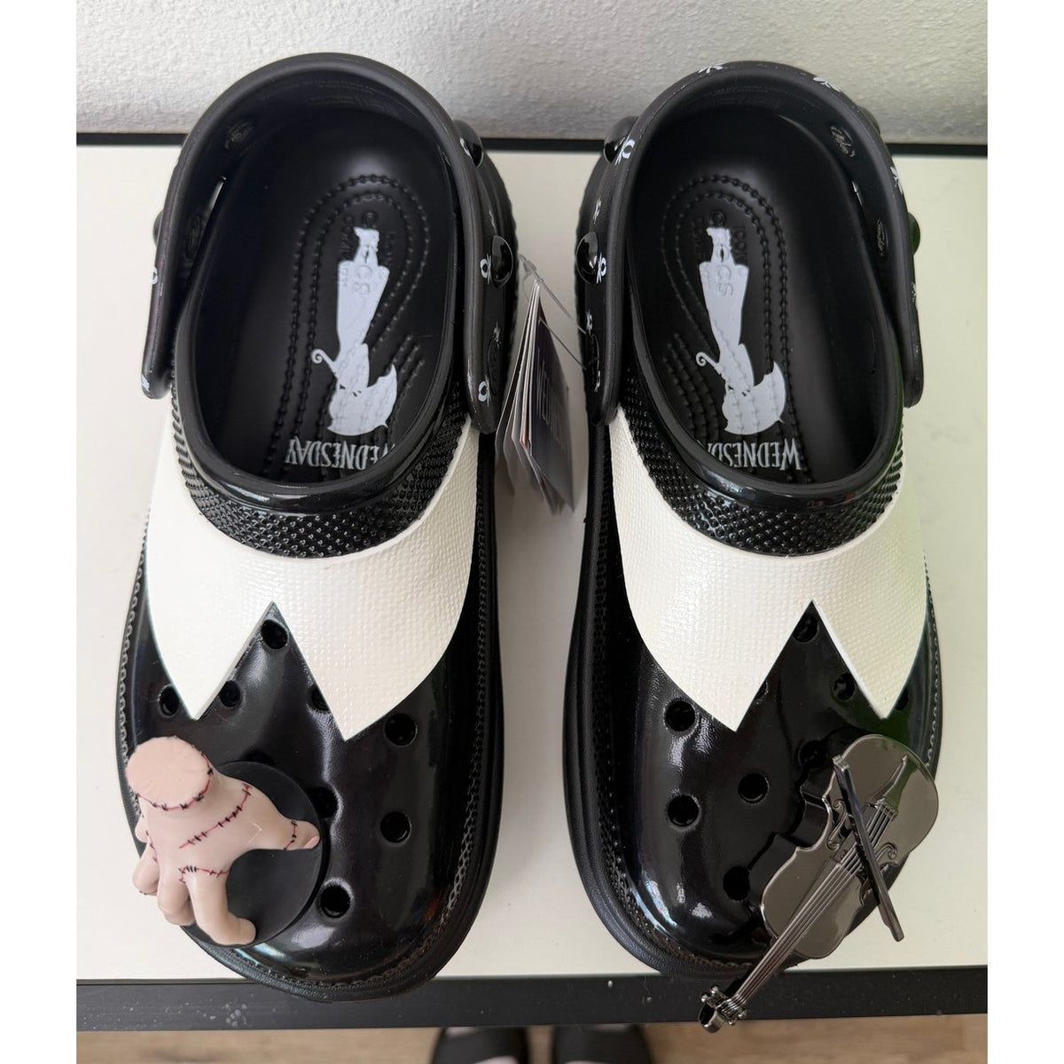 NWT Crocs x Wednesday Stomp Clog Black Womens 7