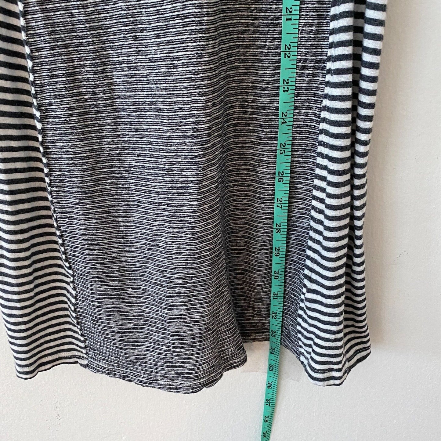 Splendid Black Gray & White Canal Stripe Colorblock Tank Dress Cover-up XS