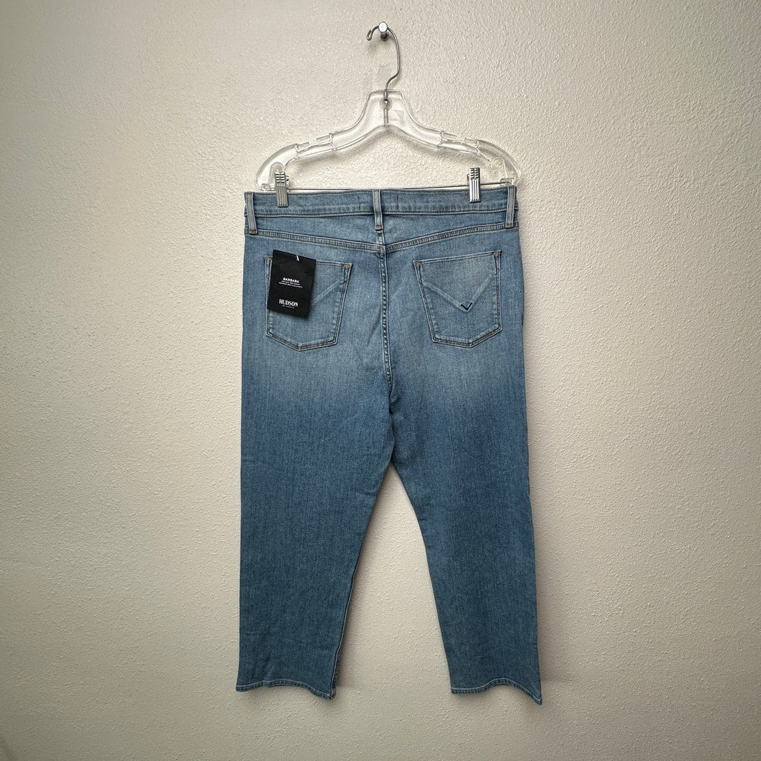 NWT Hudson Barbara High Waist Crop Straight Jeans Blue Women’s 33