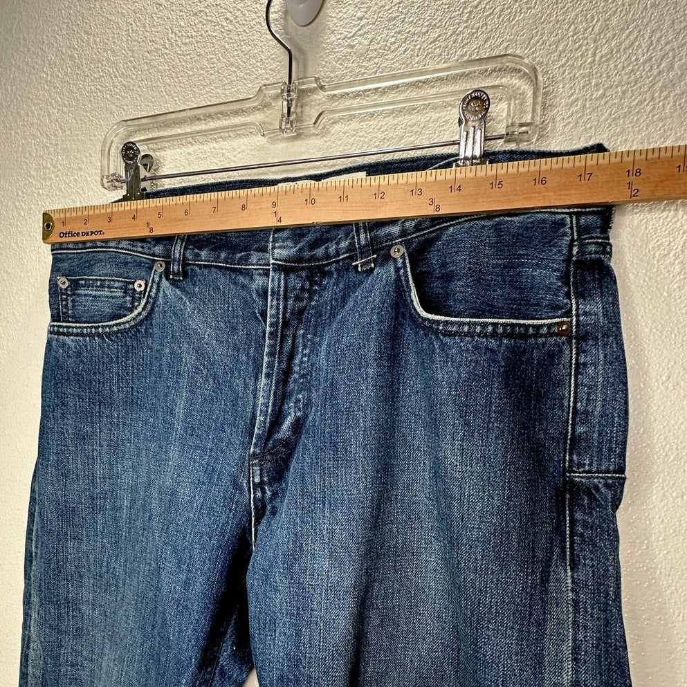 NWOT Christian Dior 01 Medium Wash Button Front Boyfriend Jeans 10