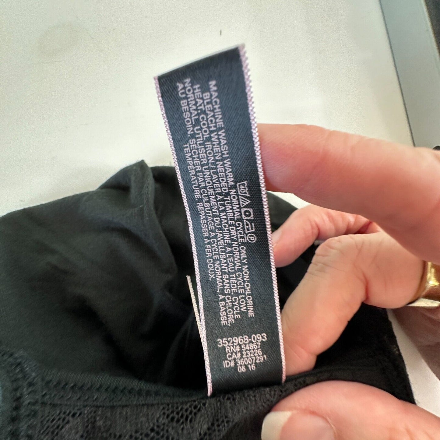 Victoria Secret Black High Neck Tank Spaghetti Strap Sleeveless Lace Nighty S