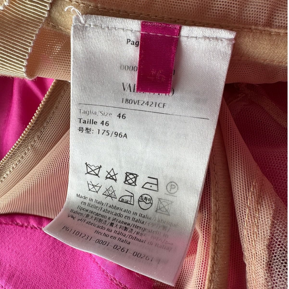 Valentino Pink Jumpsuit & Blazer Set Women IT 46/42 Strapless Wide Leg