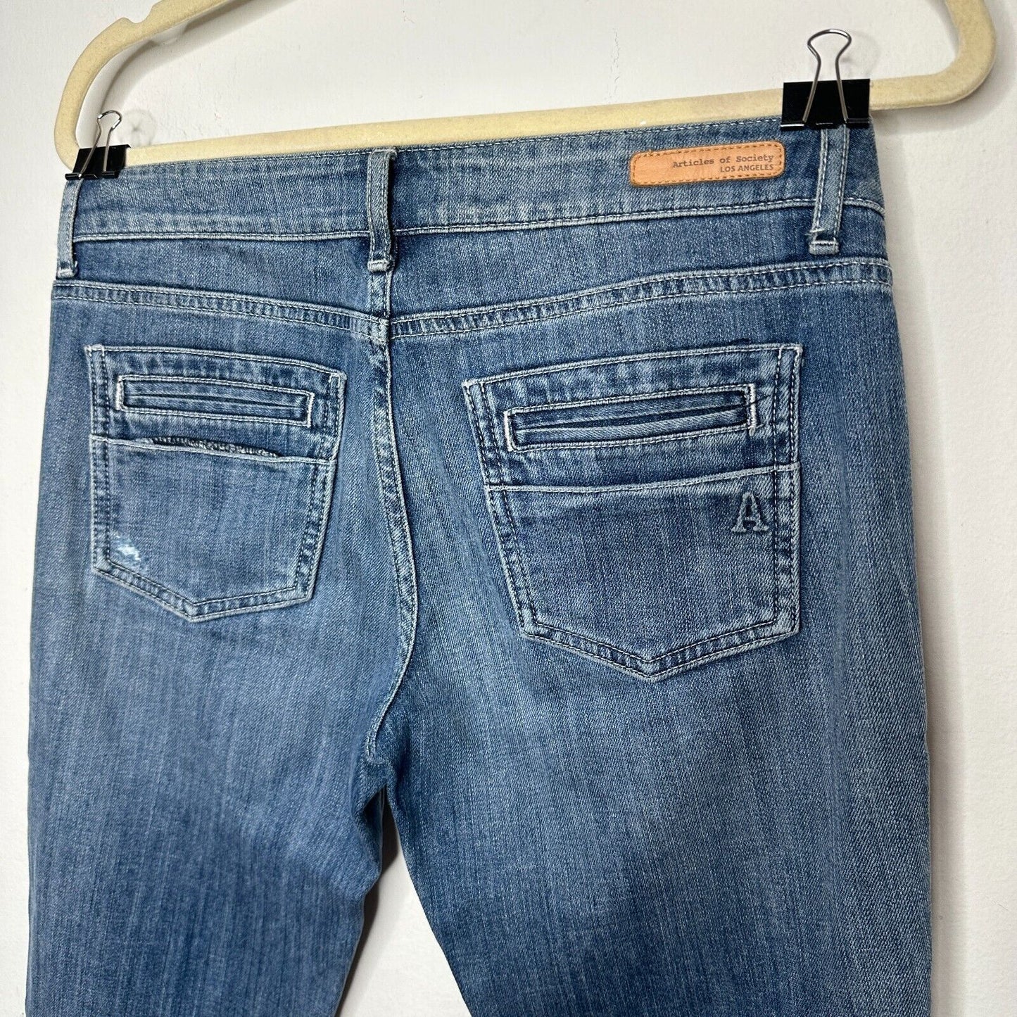 RARE Articles of Society Kendra Worn Boot Cut Distressed Jean Two Back Pockets 2