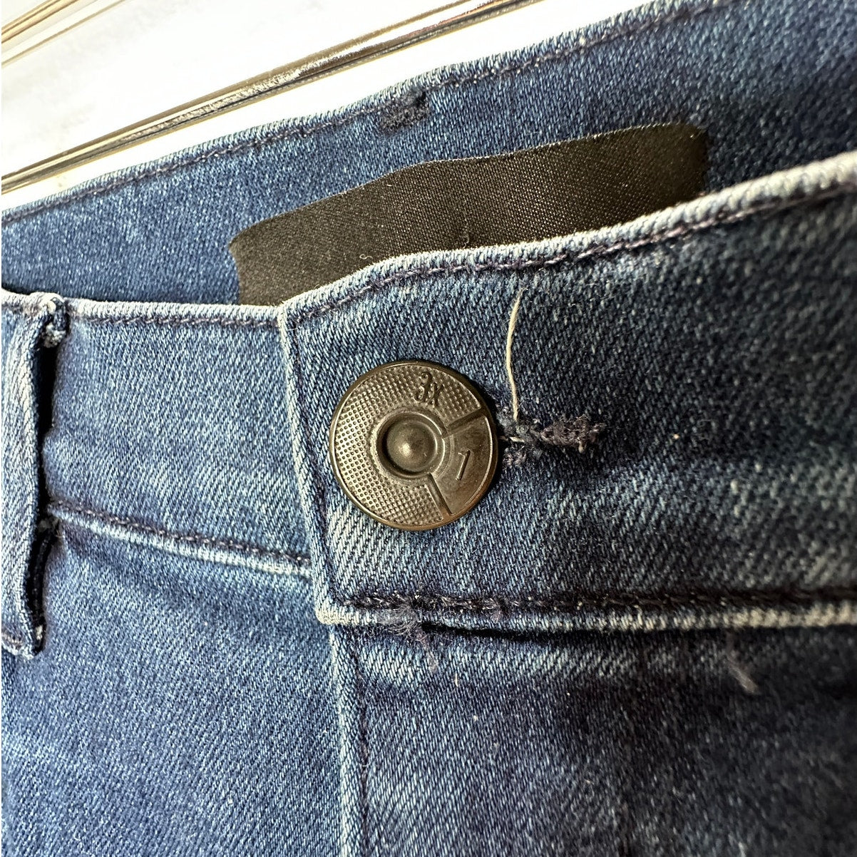 3x1 Eleta 1507 Authentic Straight Leg Raw Hem High Waist Jeans 29