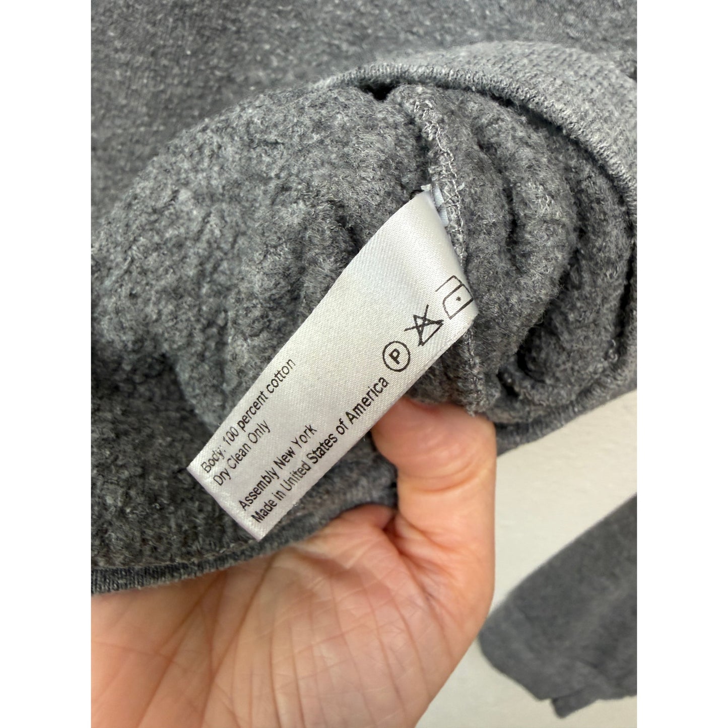 Assembly New York Gray Logo Sweatshirt Womens M