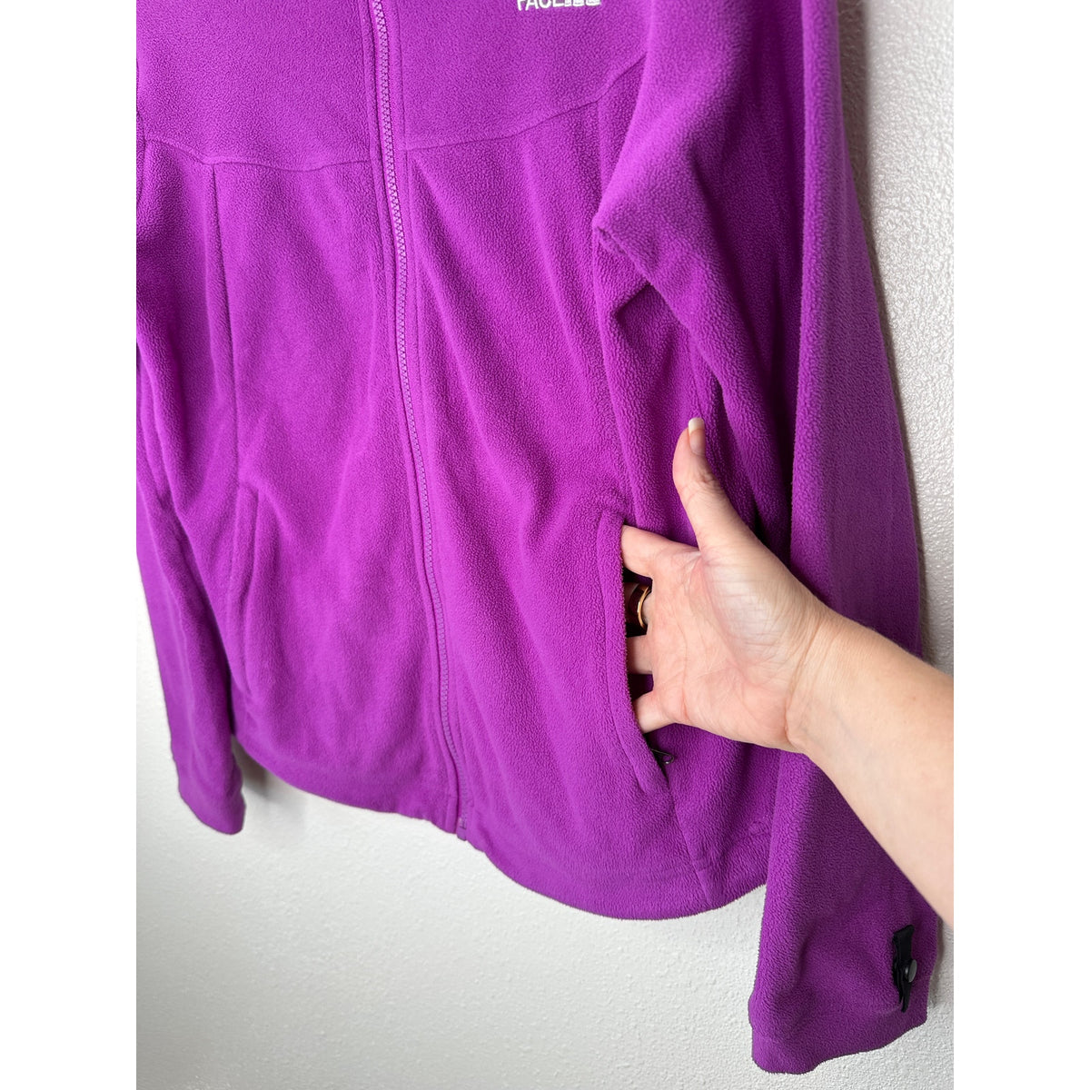 The North Face Lilac Front Zip Mock Neck Fleece Jacket S