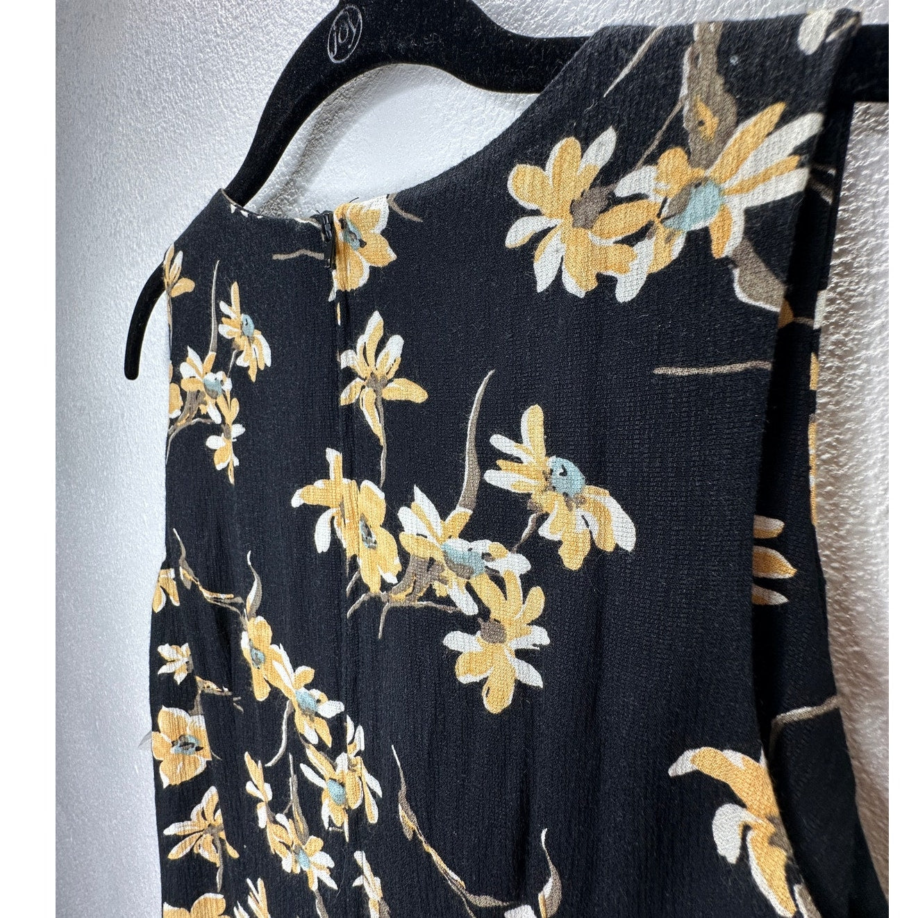 NWT Alyn Paige Black Multi Color Floral Sleeveless V-Neck Button Midi Dress 8