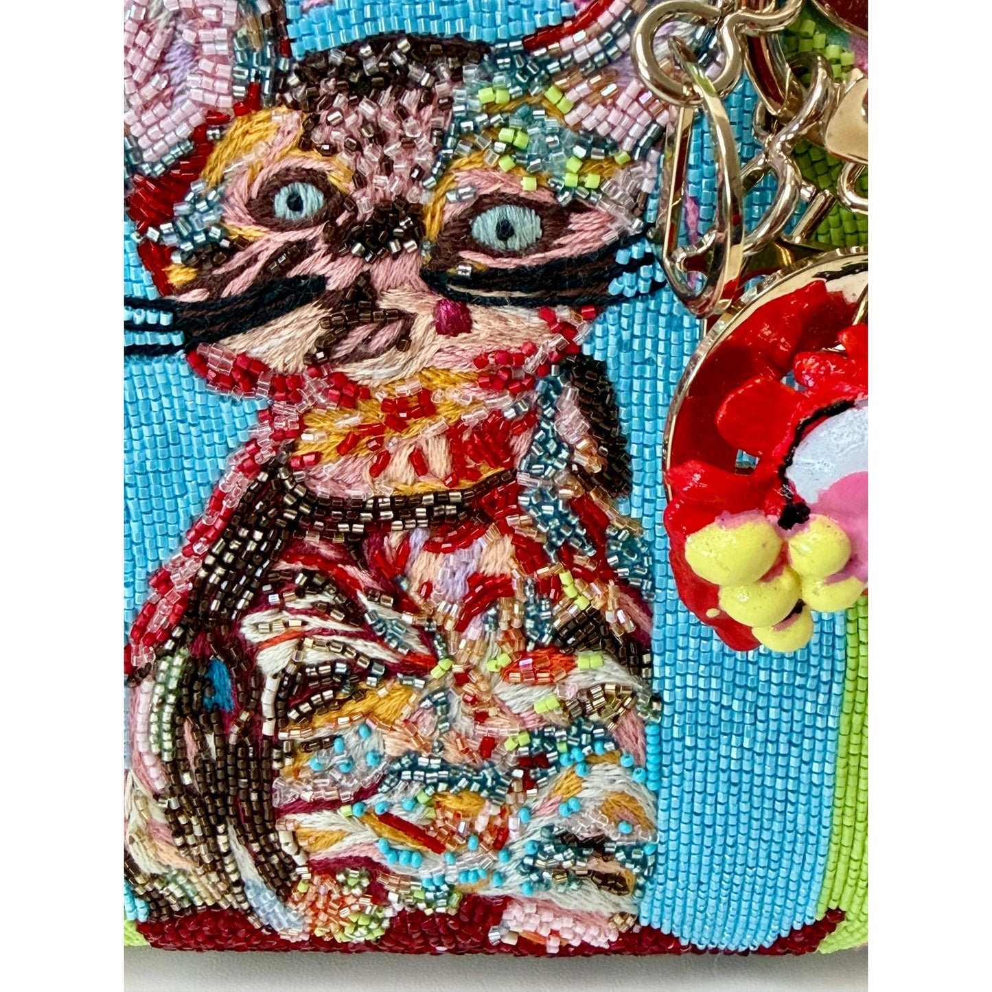 RARE Christian Dior Lady Art #6 Genevieve Figgis Mini Lady Dior Beaded Bag