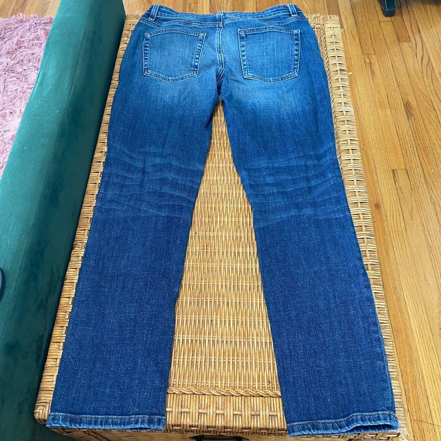 Eileen Fisher Medium Wash Organic Cotton Slim Stretch Mid Rise Denim Jeans 2