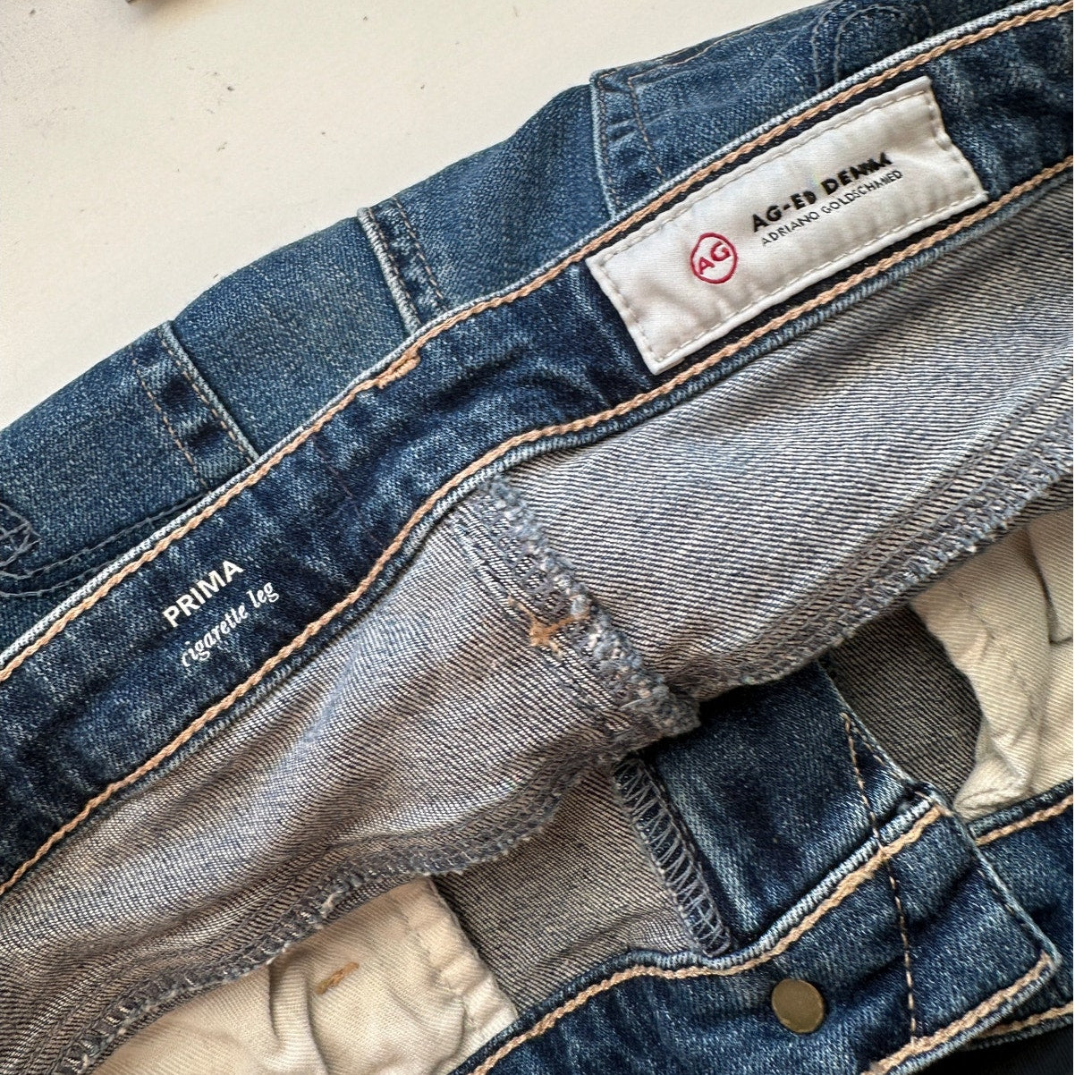 AG Adriano Goldschmied Prima Cigarette Leg Jeans Medium Wash Women’s 31R