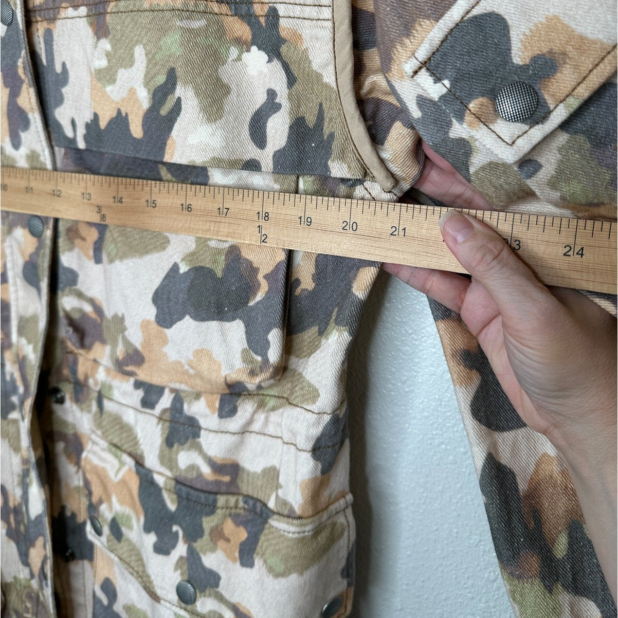 NWT Isabel Marant Peach Pink Gray Elize Camel Camo Field Jacket 38