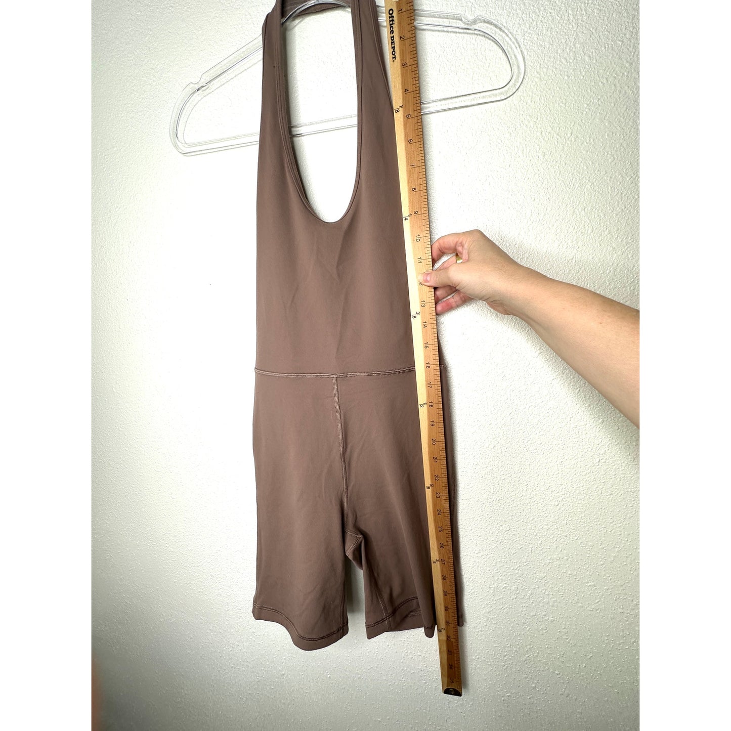 Wilfred Free Mocha Brown Look Halter Top Romper XS