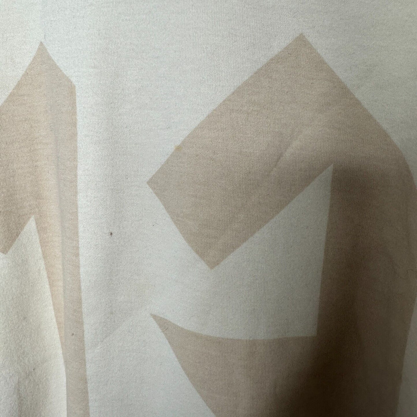 Puma X Rihanna Fenty Tan 13 Graphic Long Sleeve Crew Neck Off White Sweater S