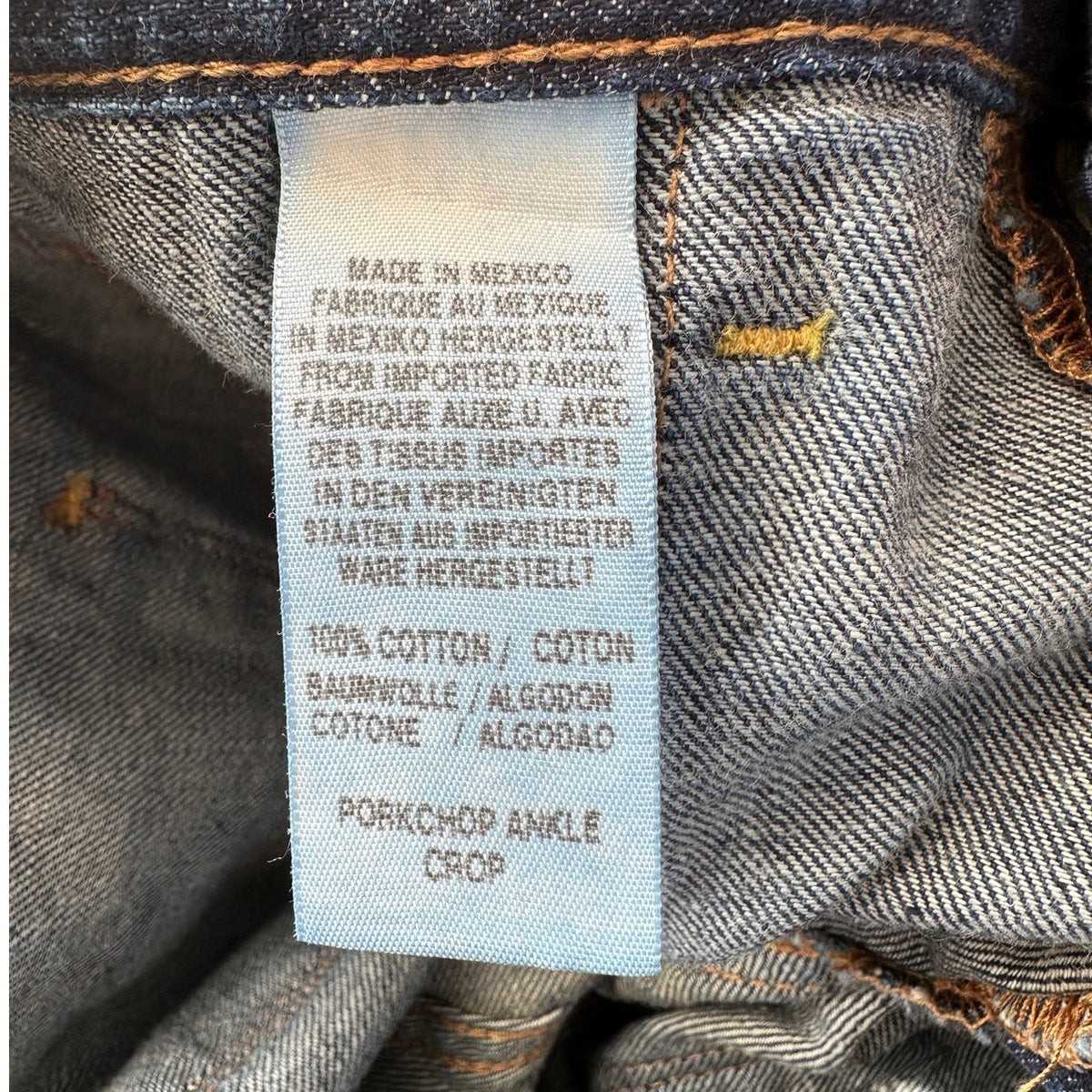 Lucky Brand Y2K Low Rise Dark Medium Wash Cargo Jeans Size 4/27