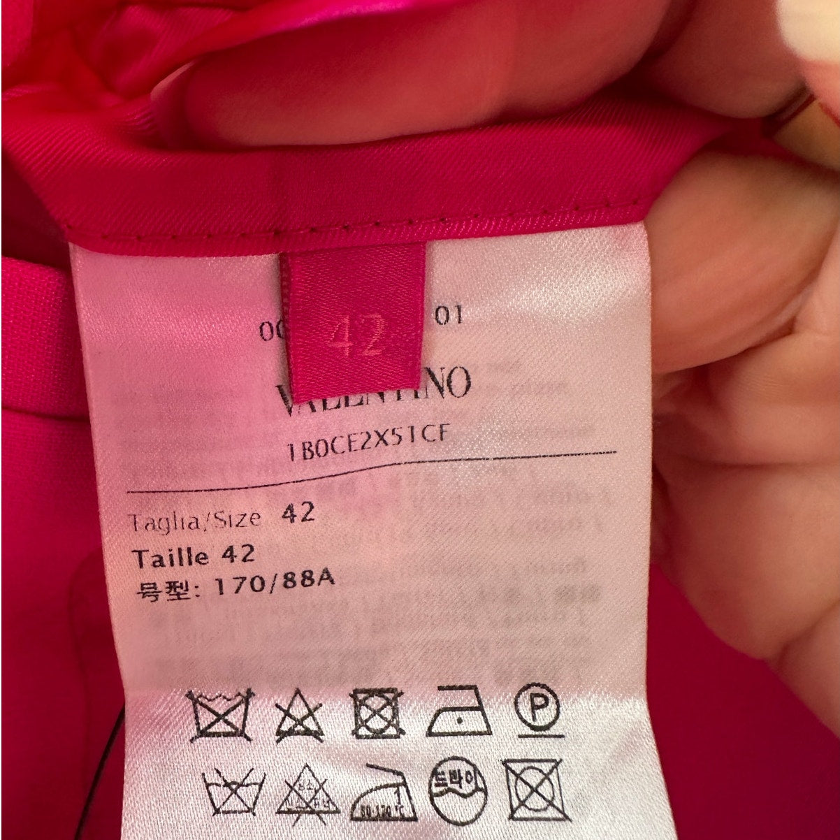 Valentino Pink Jumpsuit & Blazer Set Women IT 46/42 Strapless Wide Leg