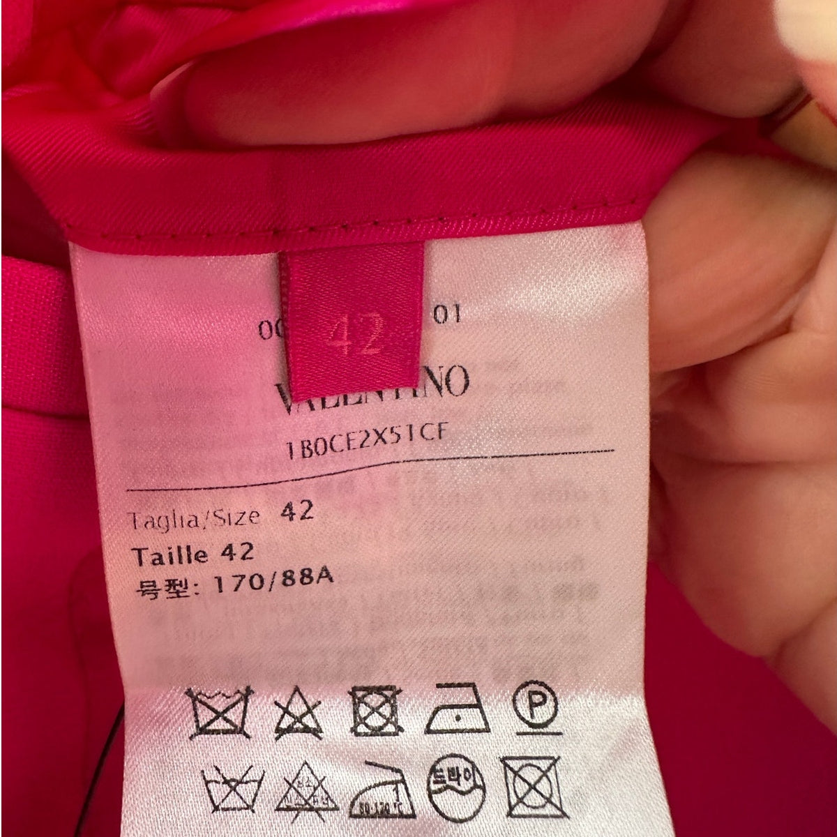 Valentino Pink Jumpsuit & Blazer Set Women IT 46/42 Strapless Wide Leg