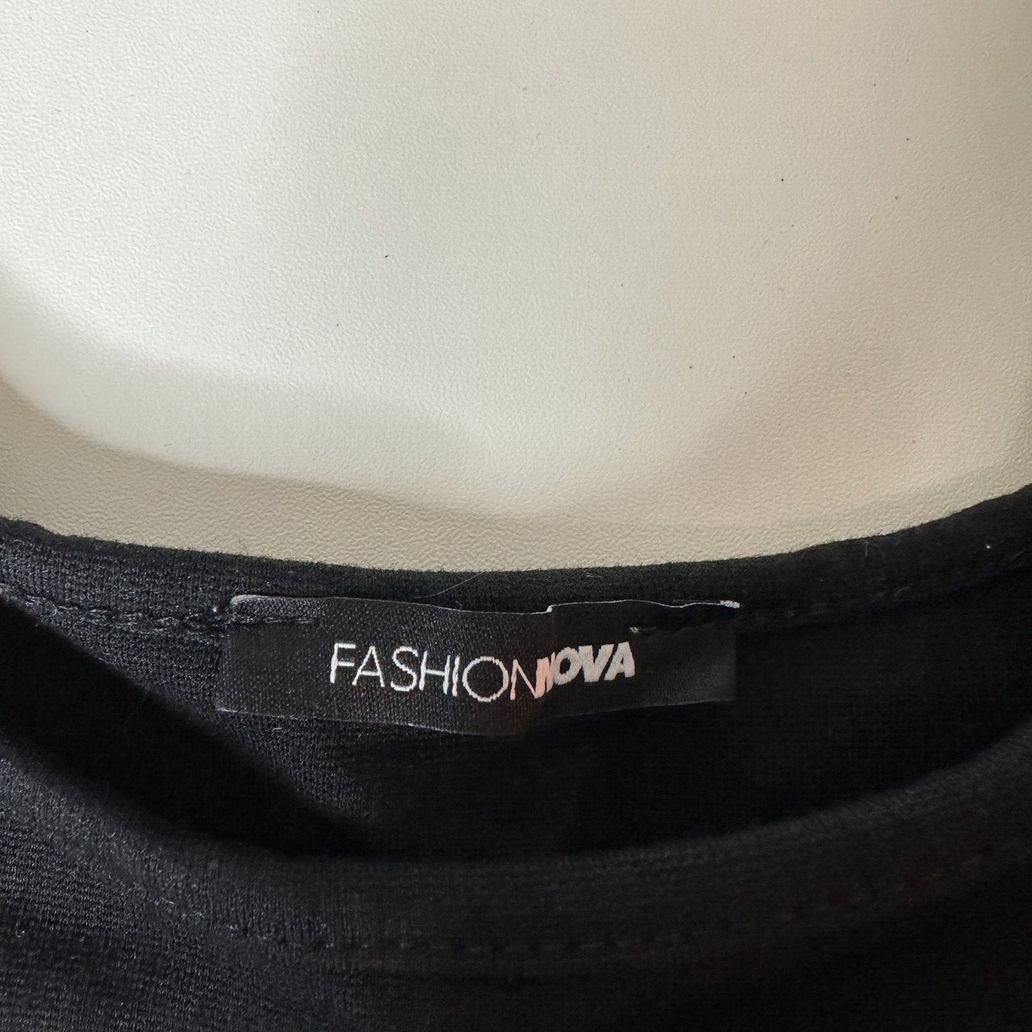 Fashion Nova Jet Black Stretch Square Neck Crop Tank Top Bralette Extra-Small XS