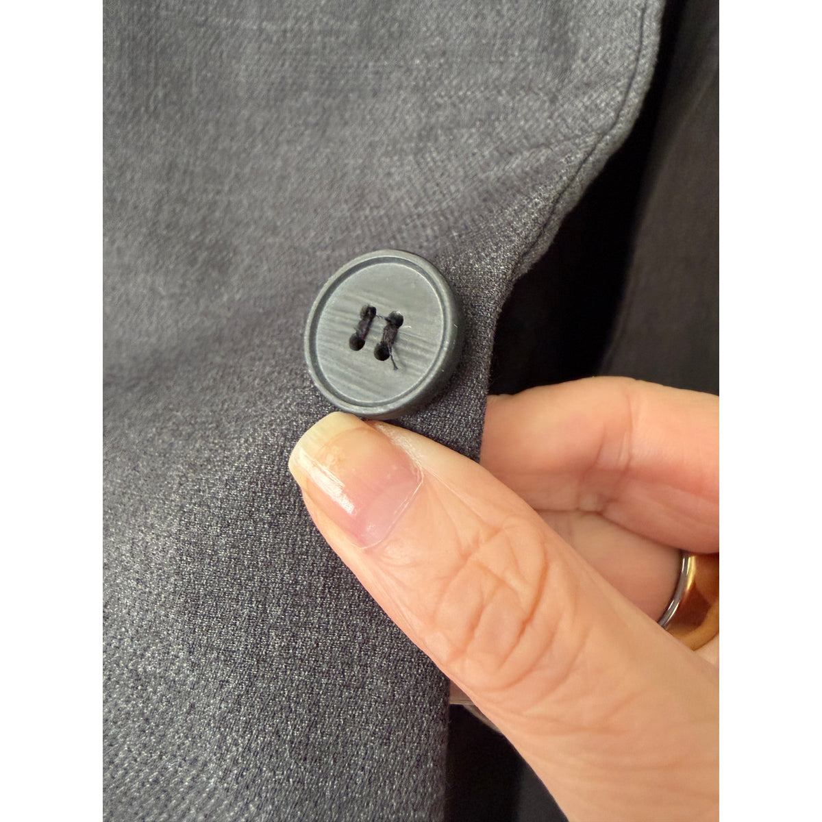 H&M Slim Fit Charcoal Gray Two Button Blazer Suit Jacket Men's US 40R