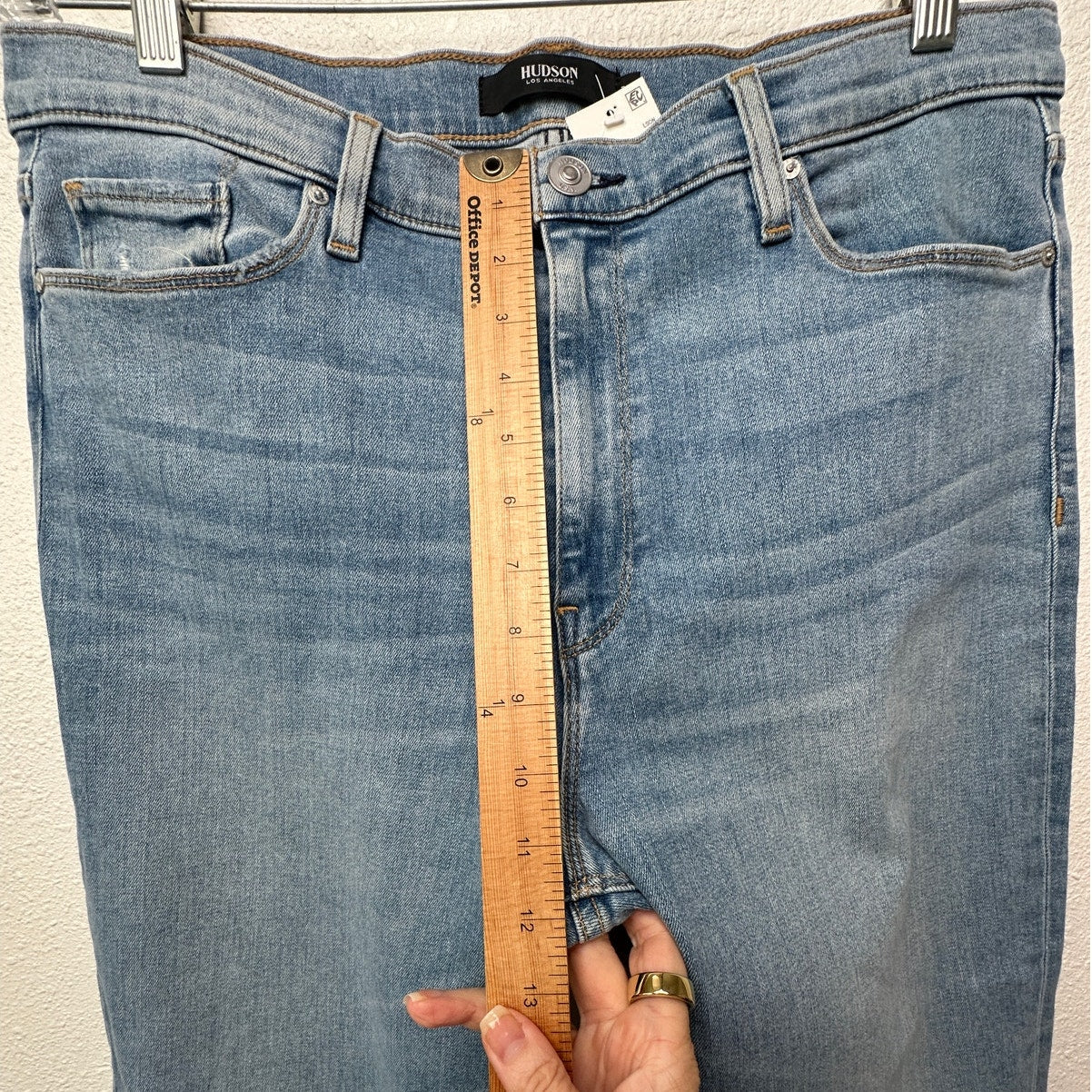 NWT Hudson Barbara High Waist Crop Straight Jeans Blue Women’s 33