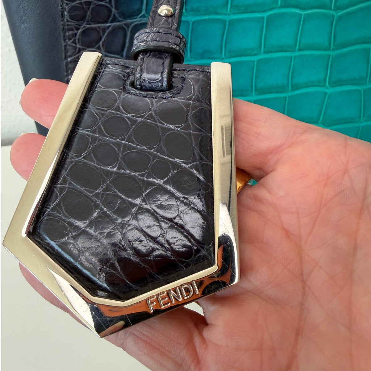 RARE Authentic Fendi Degradé 2Jours Crocodile Bag Limited Edition