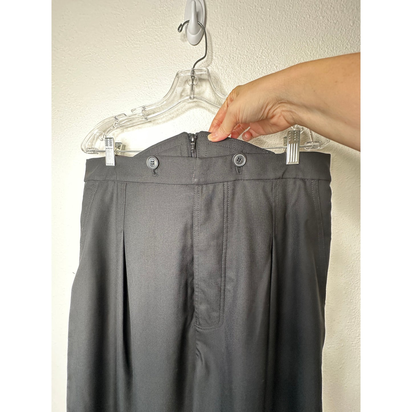 Vivienne Westwood Built In Corset Slouchy Black Trousers Wide Leg M
