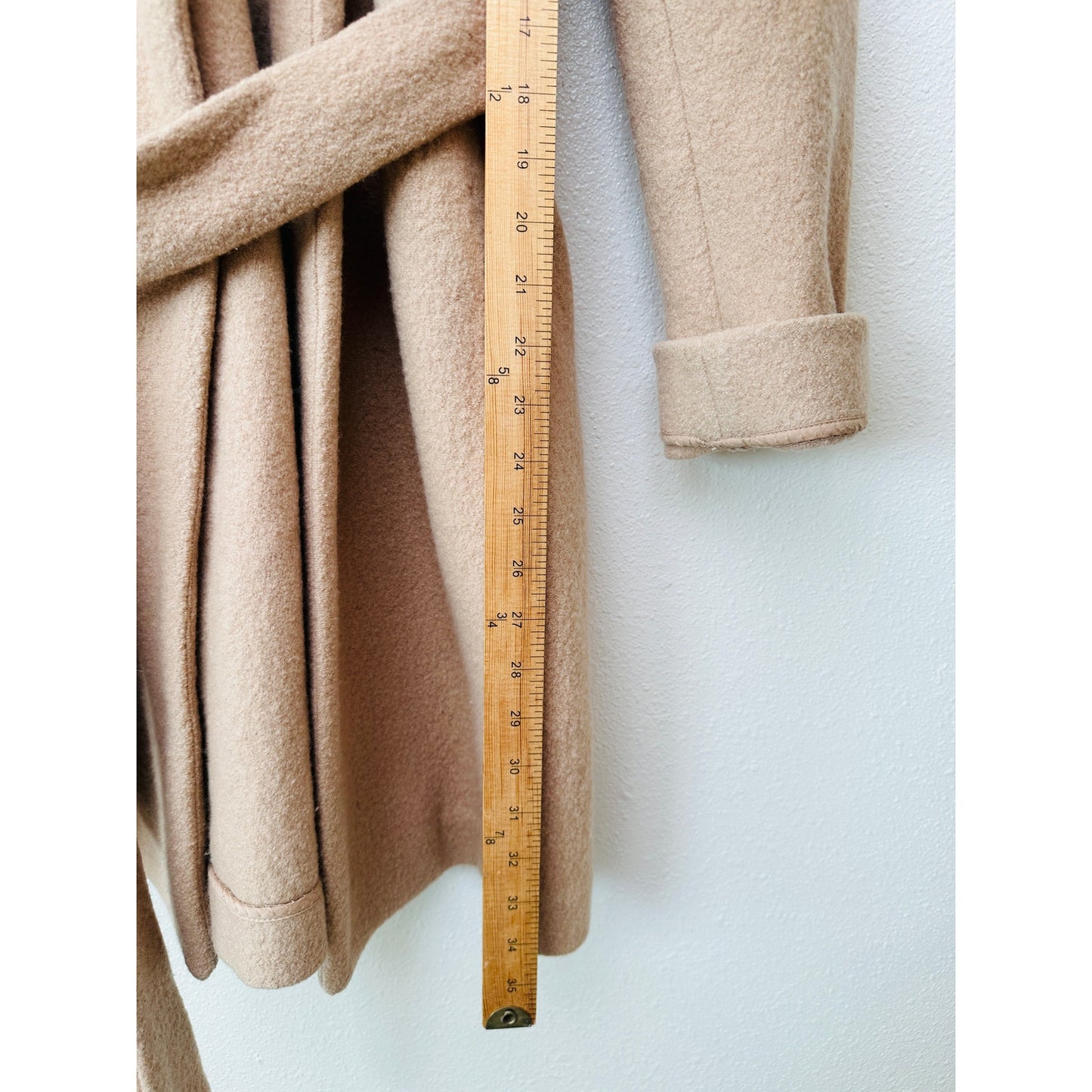 Wilfred Acre Robe Coat Chasm Tan Hooded Tie Belt XXS