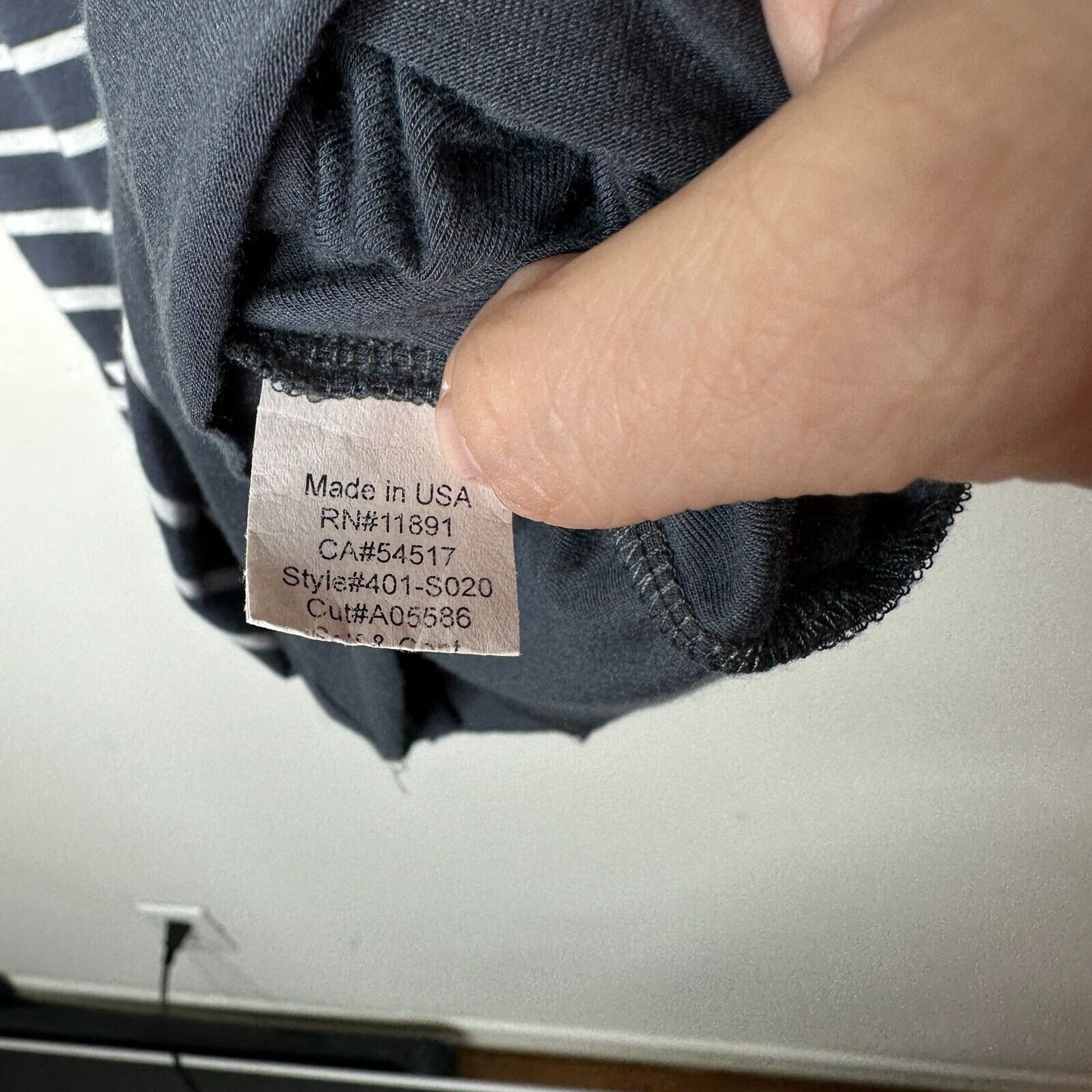 Bailey 44 Gray & White Stripe Bianca Knit Jersey High Waist Below Knee Skirt XS