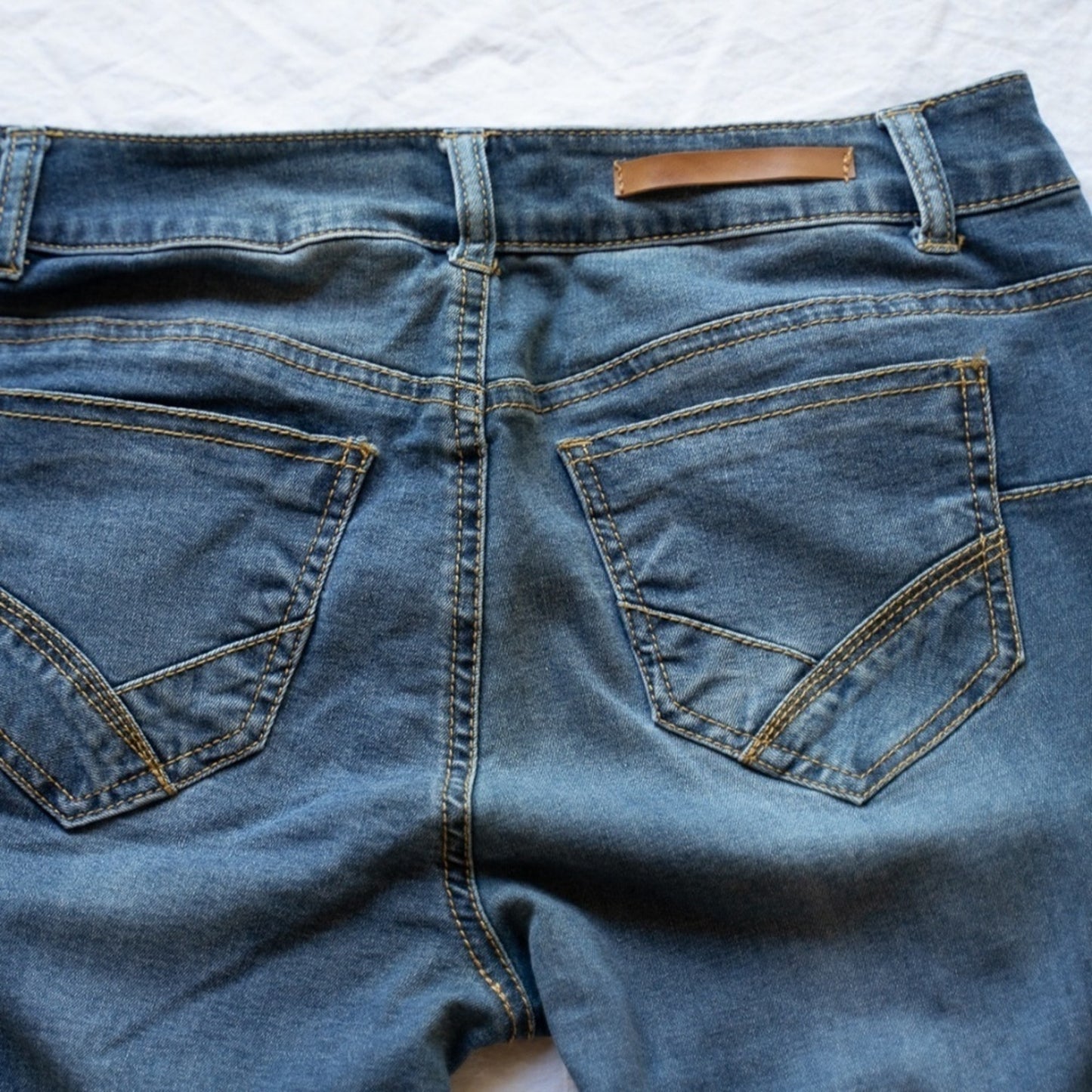 Fashion Nova Light Wash Mid Rise Skinny Denim Jeans 5