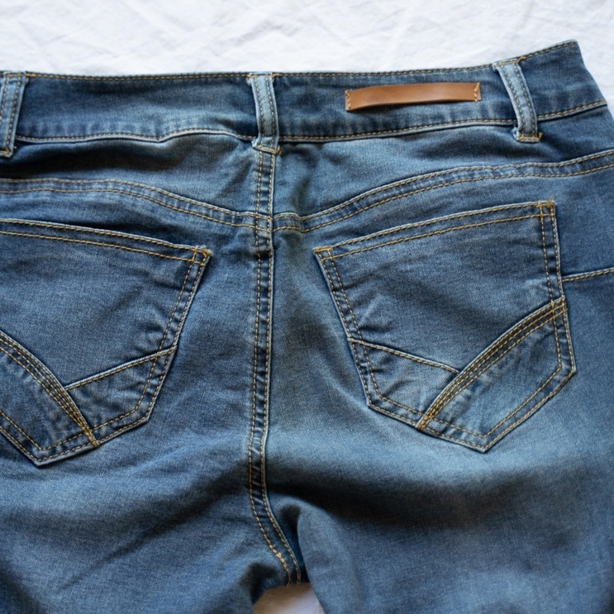 Fashion Nova Light Wash Mid Rise Skinny Denim Jeans 5