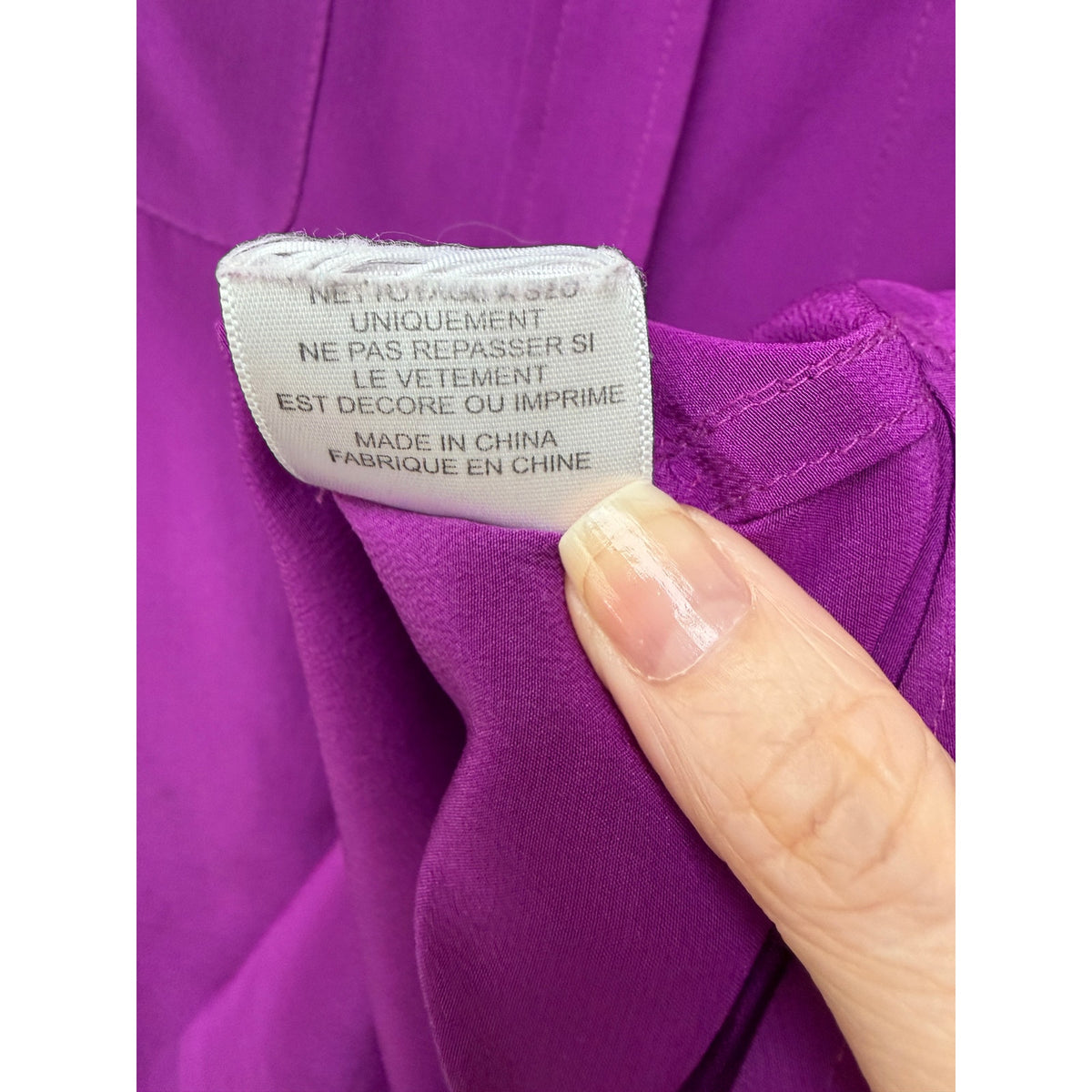 Equipment Purple Silk Button Front Shirt Women S
