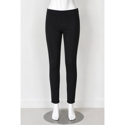 COS Black Stretch Side Zip Flat Front Slim Fit Leggings Trousers Pants 38