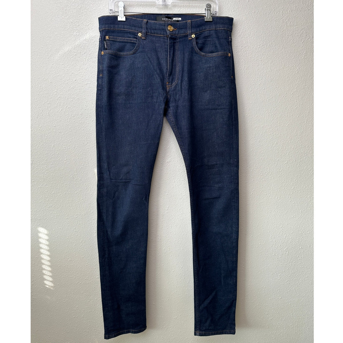 Versace Jeans Dark Wash Blue Men's US 33 Taylor Fit Straight Leg