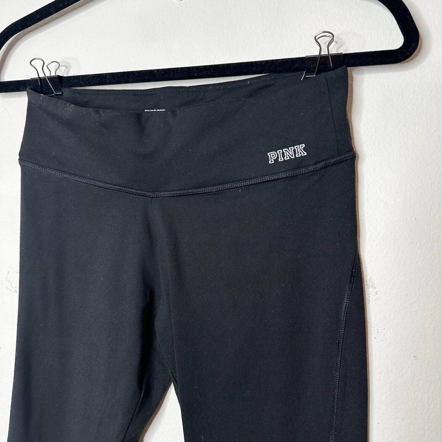 Pink Victoria Secret Jet Black Ultimate Legging Wide Band Tight Yoga Pant XS