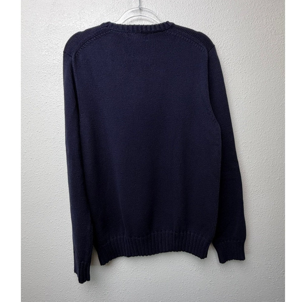 Polo Ralph Lauren Navy Flag Cotton Sweater Men M