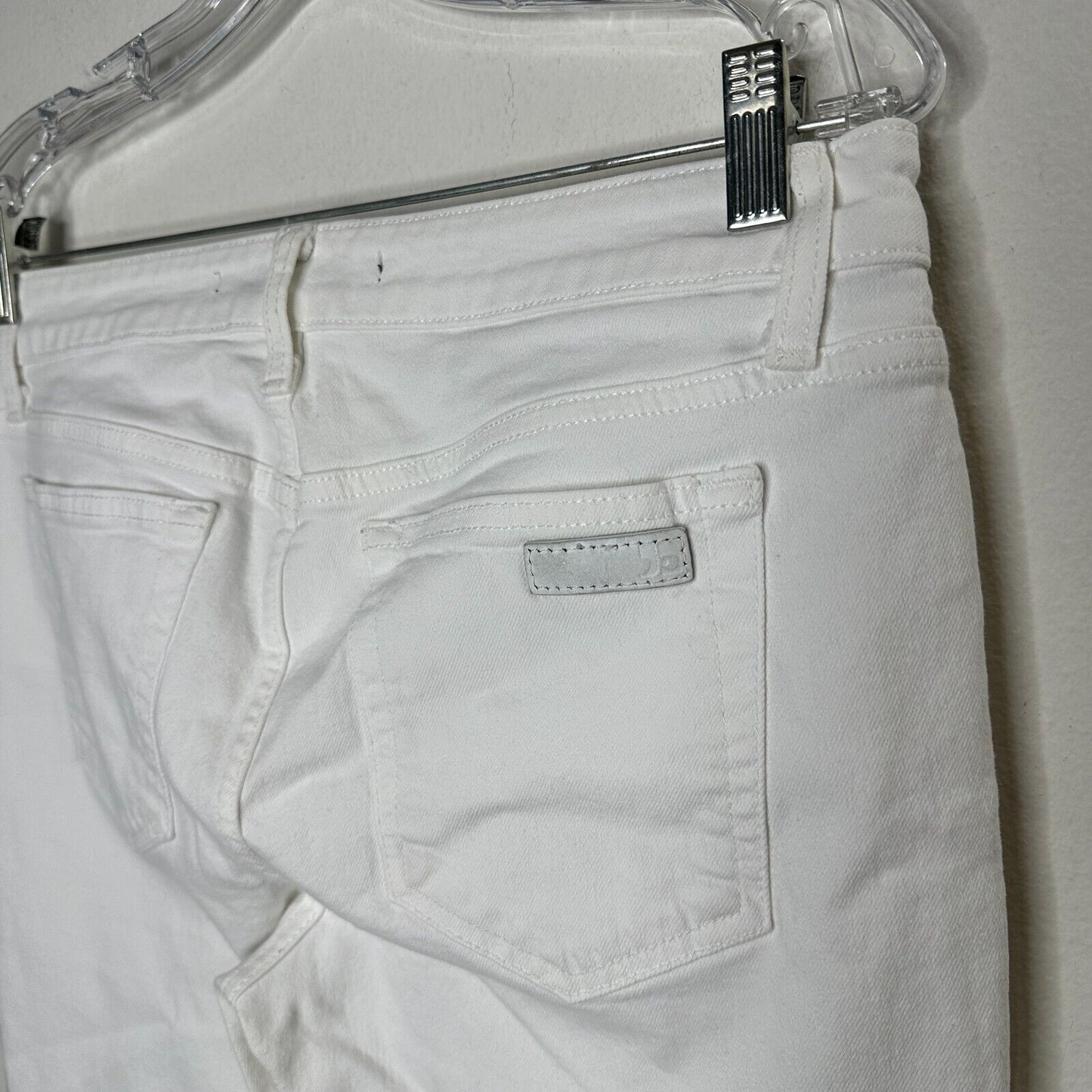 Joe's Jeans Cute White Low-Rise Skinny Ankle Juliet Crop Jeans 30