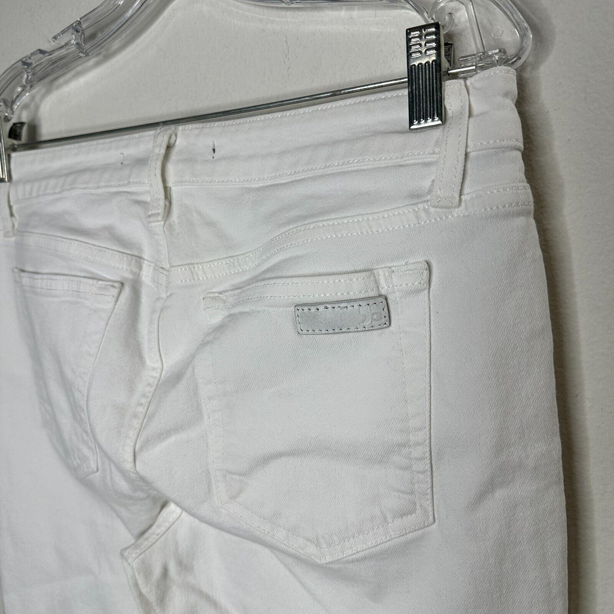 Joe's Jeans Cute White Low-Rise Skinny Ankle Juliet Crop Jeans 30