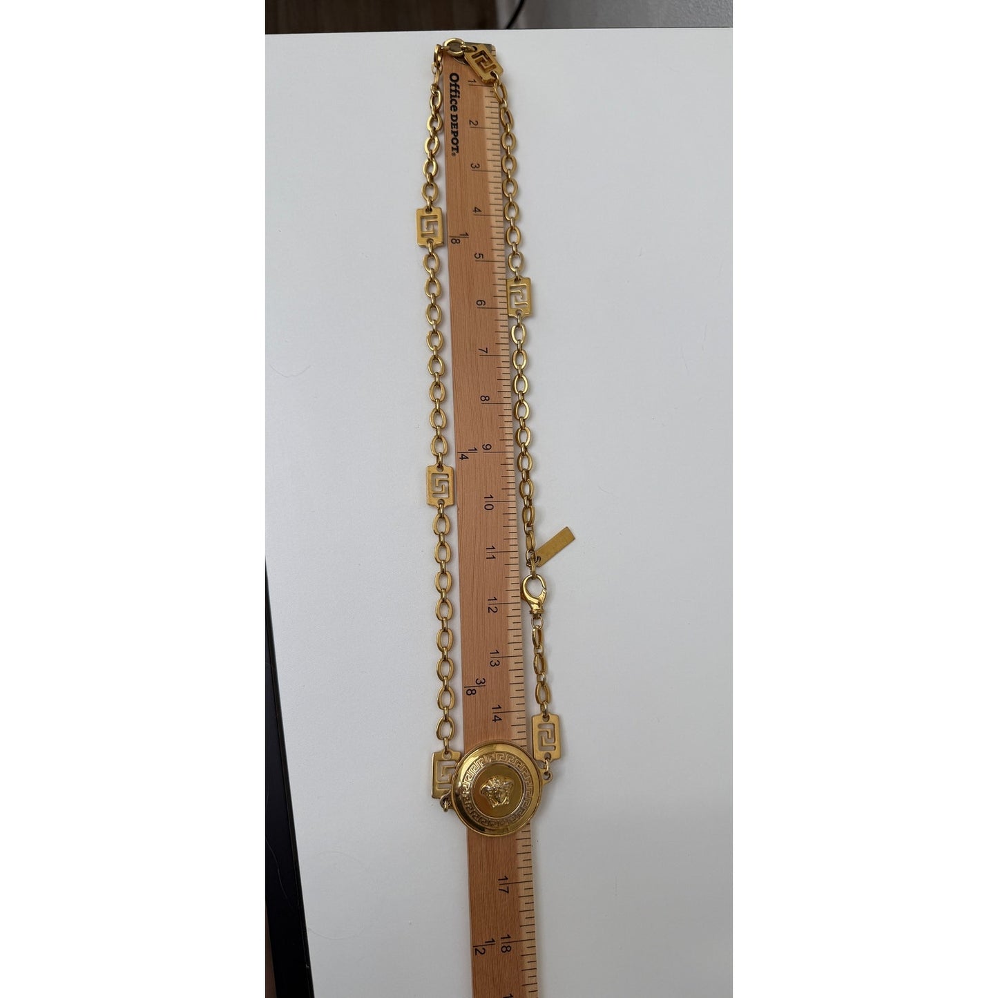 Gianni Versace Vanitas Medusa Gold Tone Necklace