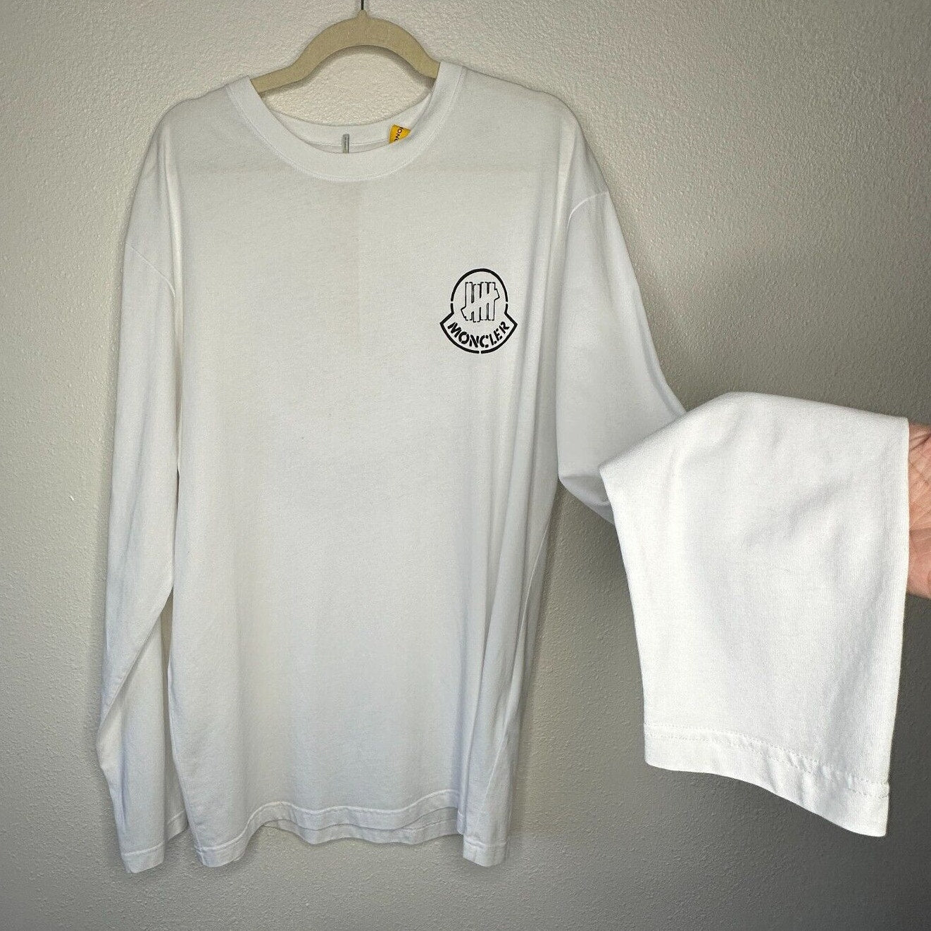 NWOT Moncler Genius 1952 X Undefeated Logo Front & Back Long Sleeve Tee Shirt L