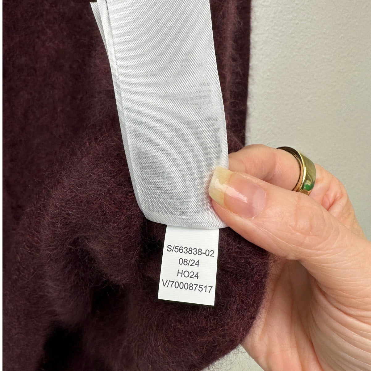 Banana Republic Cashmere Cardigan Womens L Burgundy