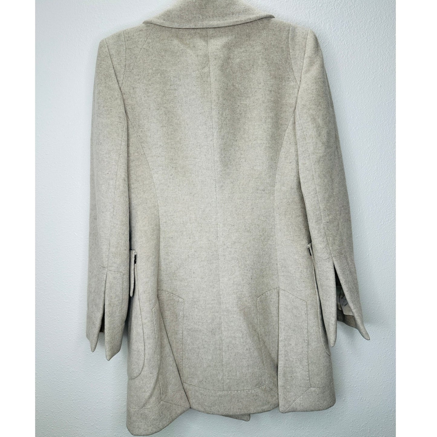 Alexander McQueen Taupe Cashmere Double Button Jacket 42 / 8